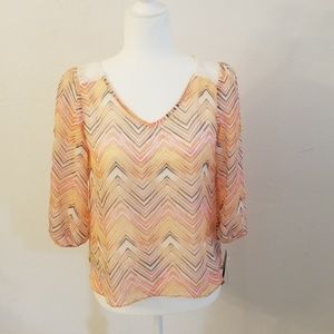 A. Byer feminine sheer top